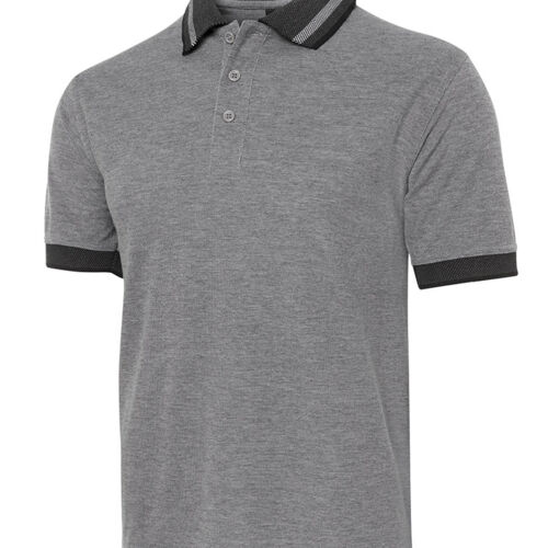 JB's  BIRDS EYE POLO   CHARCOAL - S Thumbnail
