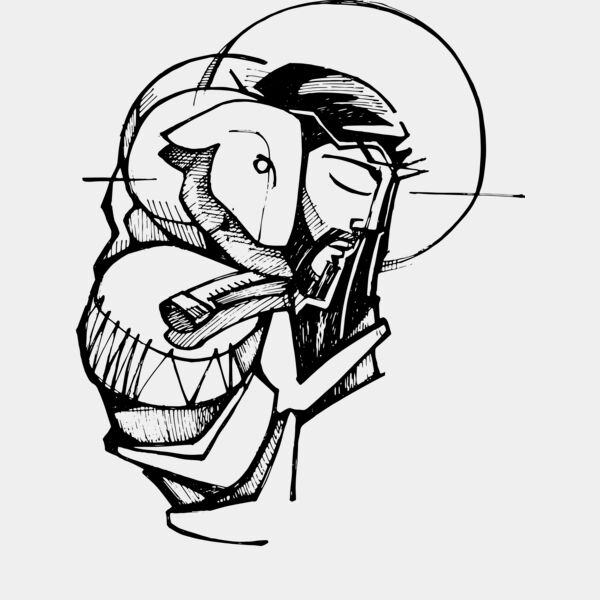 Jesus Sheep on Shoulders Thumbnail